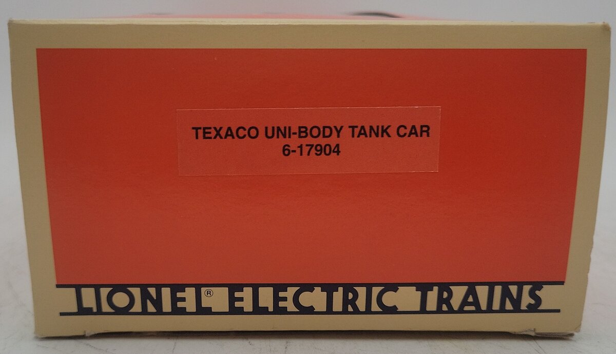 Lionel 6-17904 O Gauge Texaco Unibody Tank Car #17904 VG/Box
