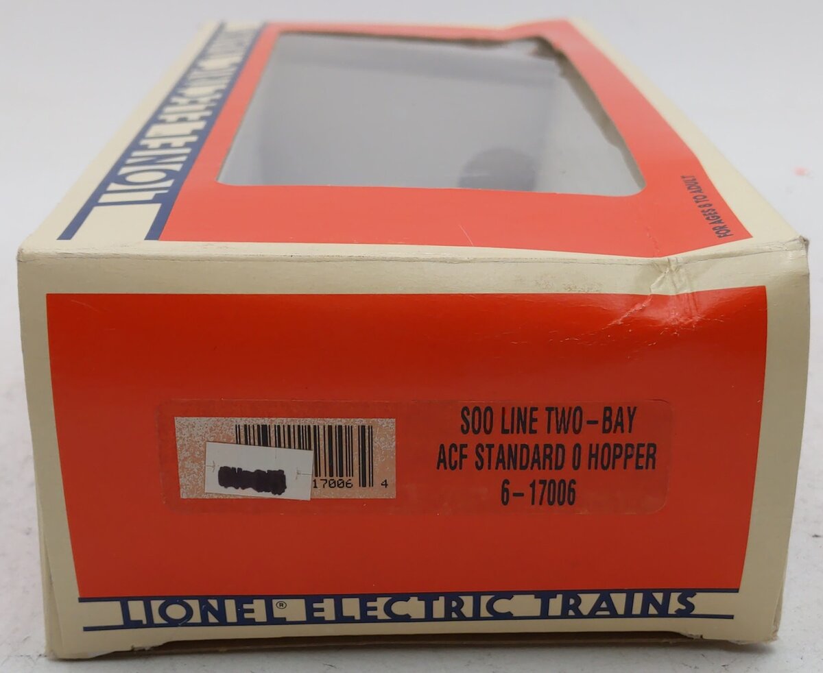 Lionel 6-17006 O Gauge SOO Line ACF 2-Bay Hopper Car VG/Box