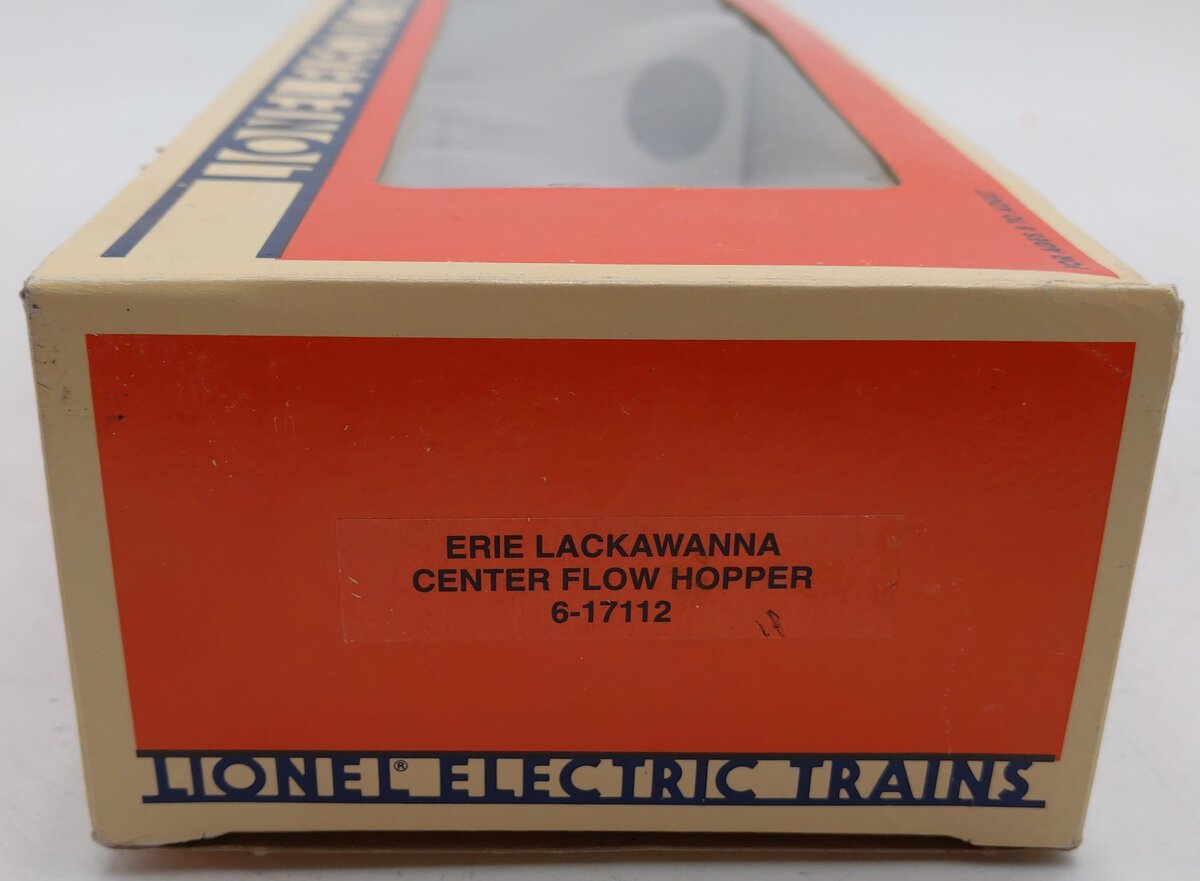 Lionel 6-17112 O Gauge Erie Lackawanna ACF Center Flow 3-Bay Hopper EX/Box