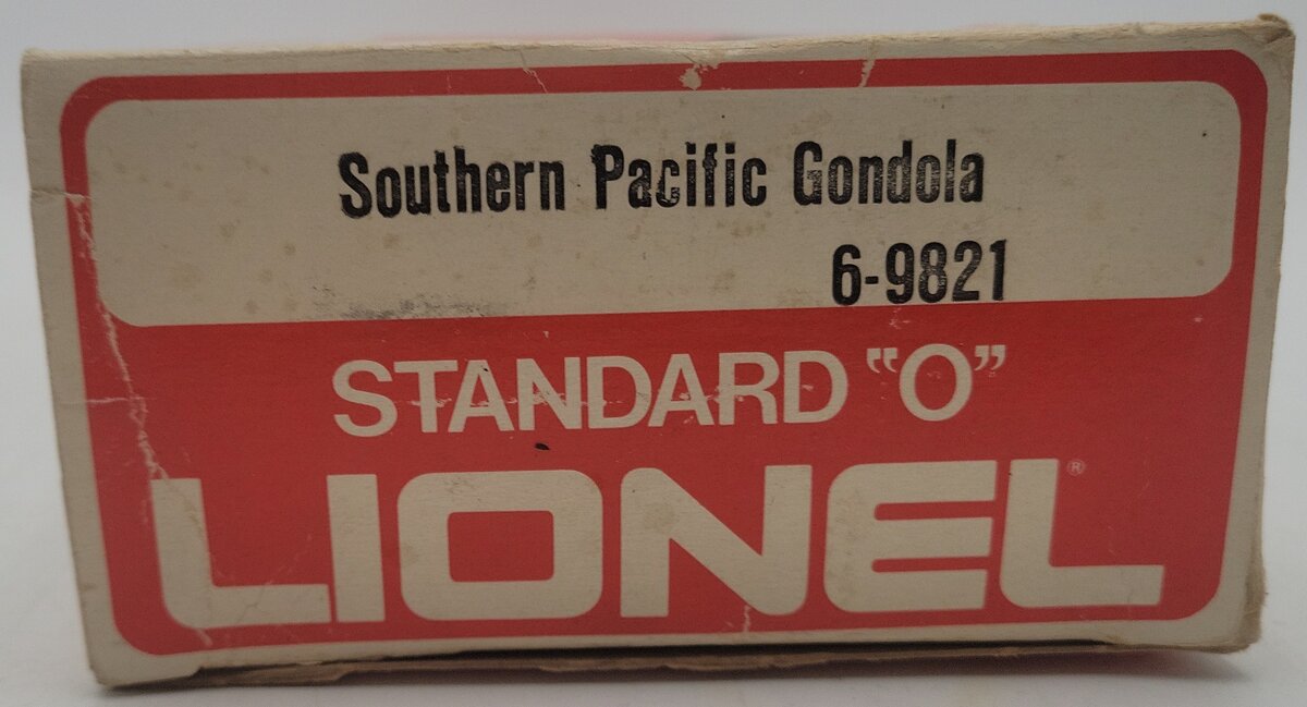 Lionel 6-9821 O Gauge Southern Pacific Gondola w/ Load VG/Box