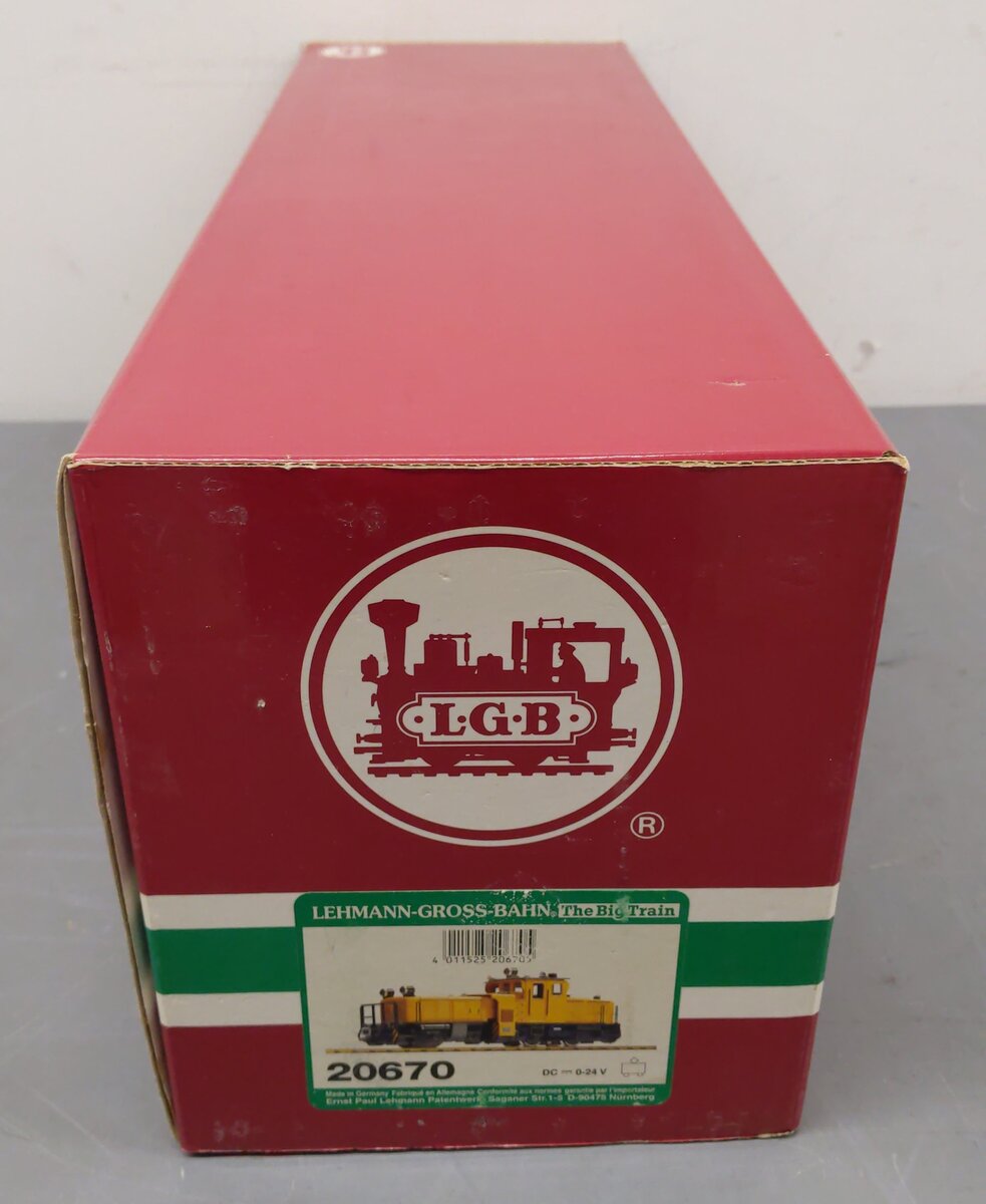 LGB 20670 G Scale Track Cleaning Diesel Locomotive #2067 EX/Box