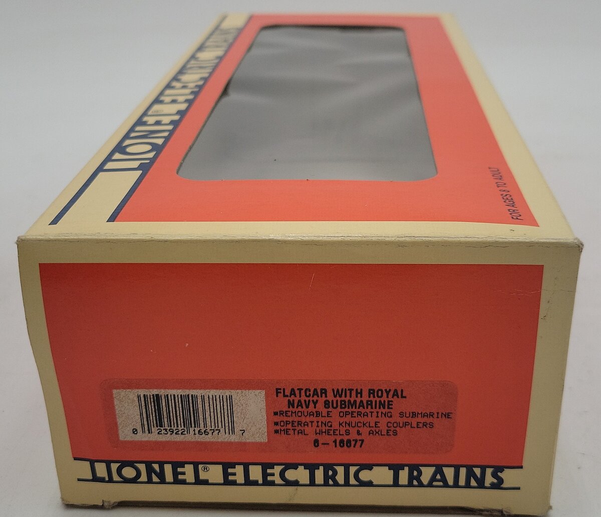 Lionel 6-16677 O Gauge NATO Flatcar with Royal Navy Submarine LN/Box