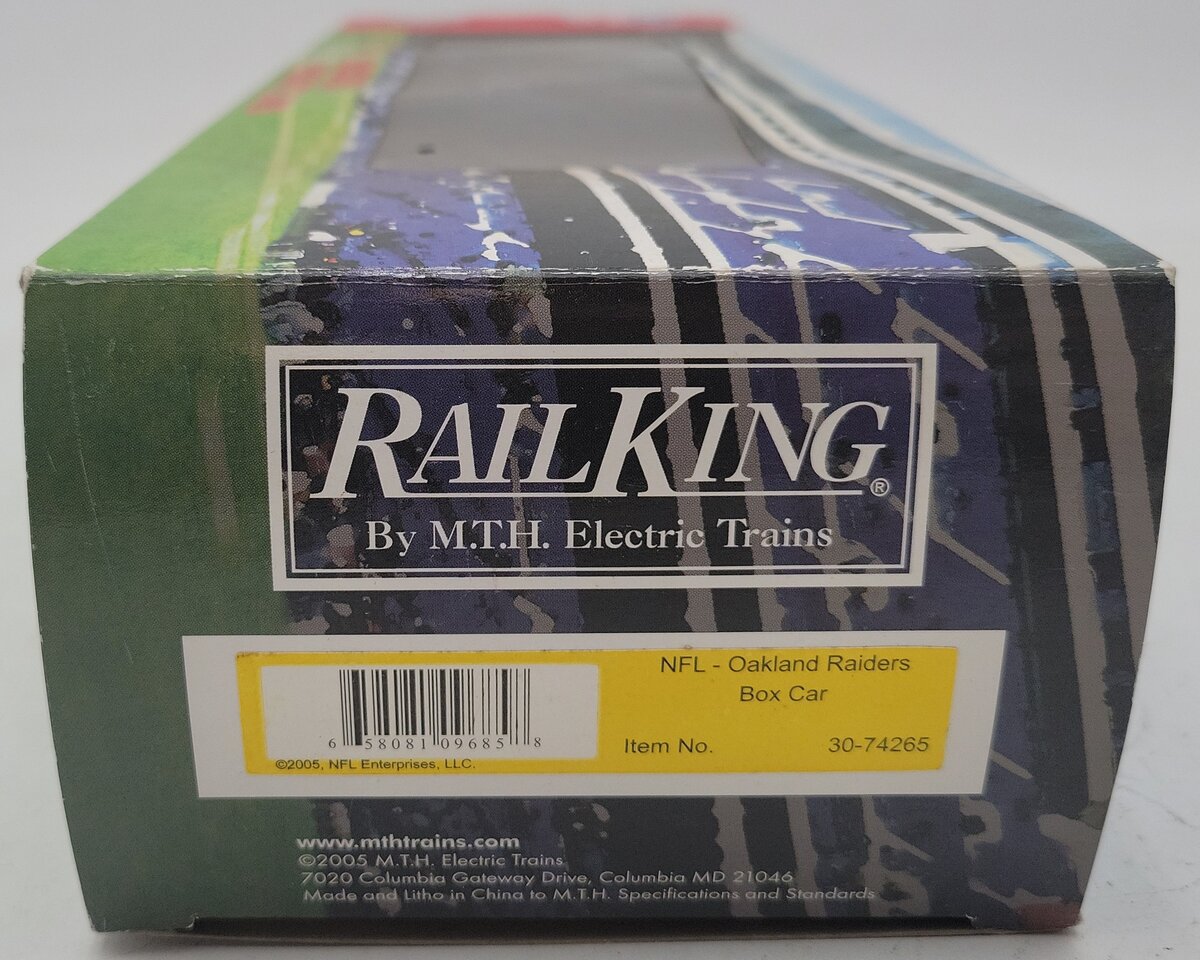 MTH 30-74265 O Gauge NFL- Oakland Raiders Boxcar EX/Box