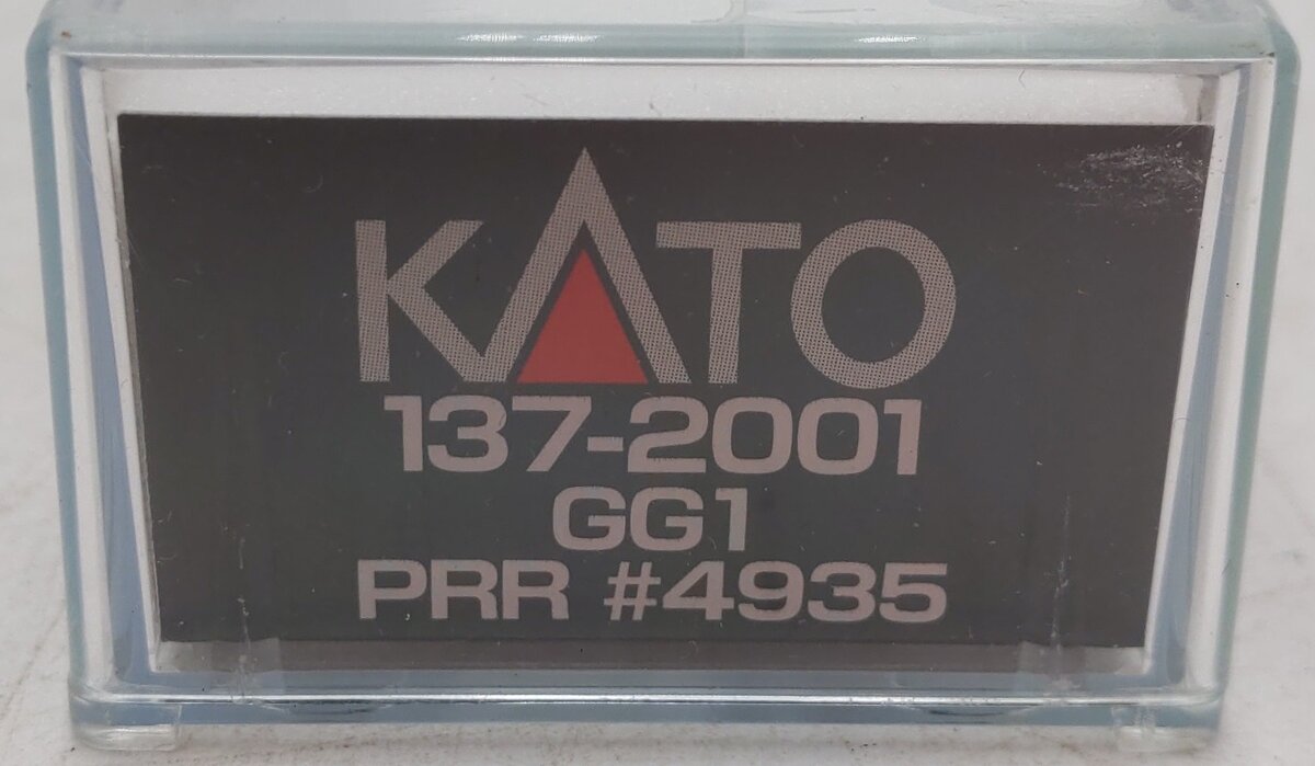 Kato 137-2001 N Scale Pennsylvania Railroad GG-1 Electric Locomotive #4935 EX/Box
