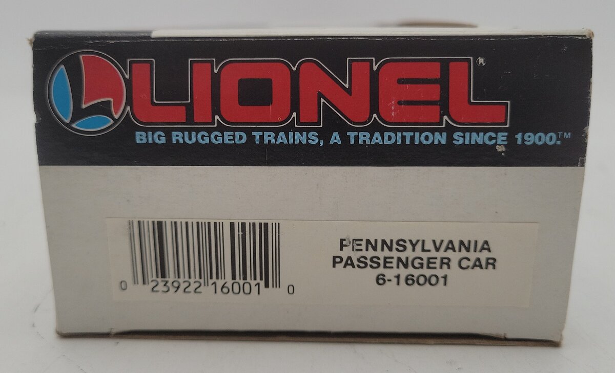 Lionel 6-16001 O Gauge Pennsylvania Passenger Car EX/Box