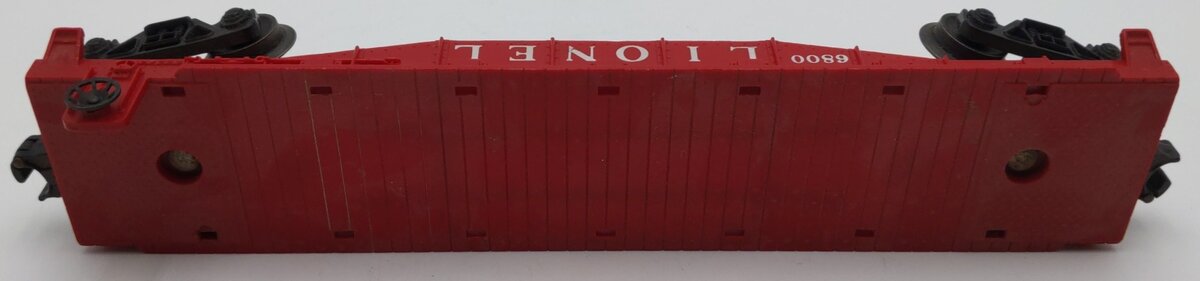 Lionel 6800 Vintage O Flatcar with Yellow over Black Airplane VG