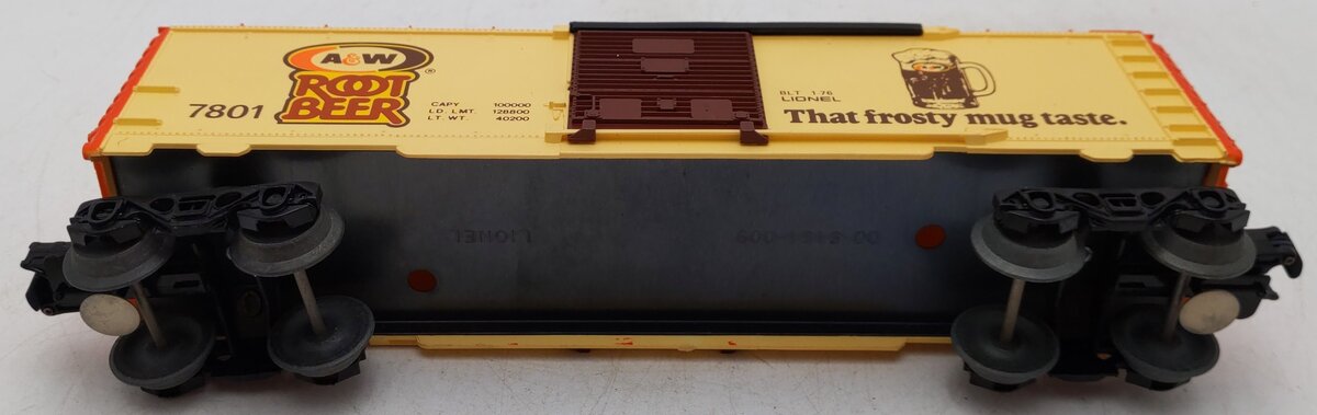 Lionel 6-7801 O Gauge A&W Root Beer Boxcar EX