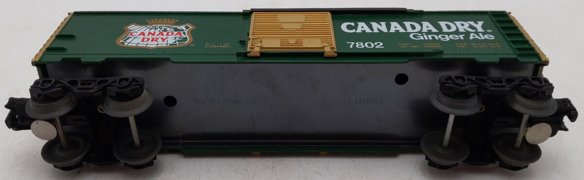 Lionel 6-7802 O Gauge Canada Dry Boxcar #7802 EX