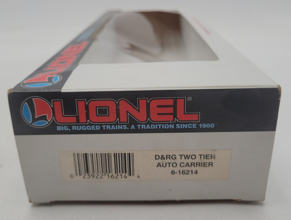 Lionel 6-16214 O Gauge Denver & Rio Grande Two Tier Auto Carrier EX/Box