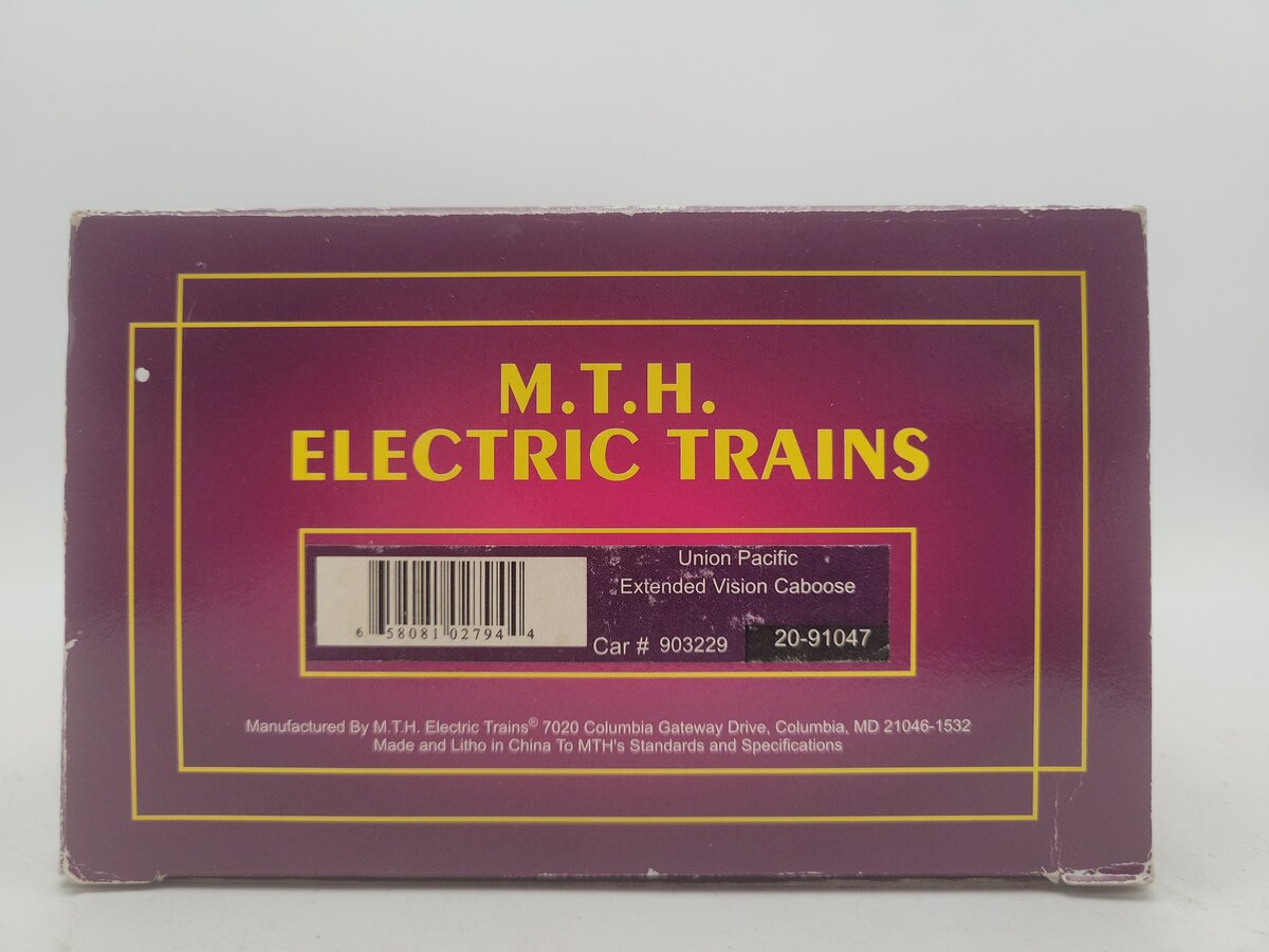 MTH 20-91047 O Gauge Union Pacific Caboose #903229 EX/Box