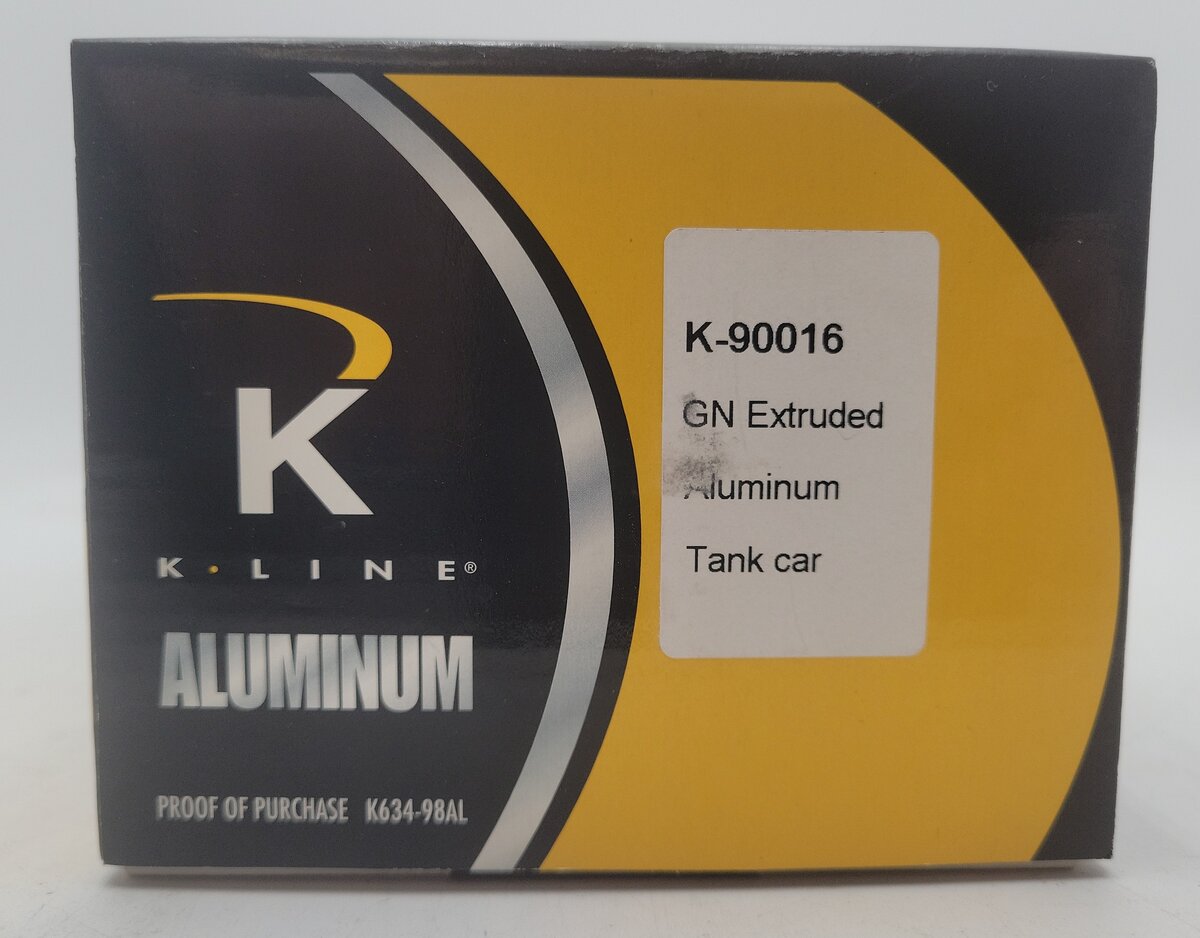 K-Line K90016 O Gauge Great Northern Extruded Aluminum Tank Car #100040 VG/Box