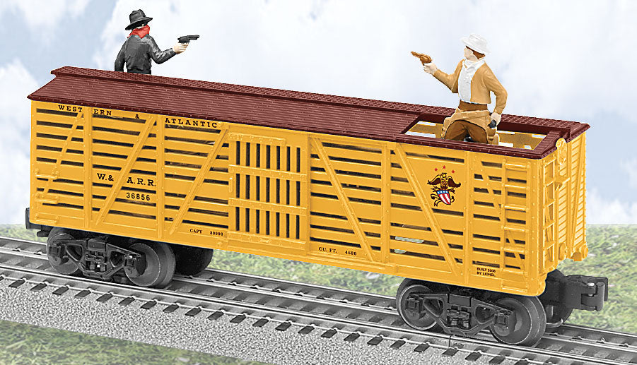 Lionel 6-36856 W&A Operating Sheriff & Outlaw Car LN/Box