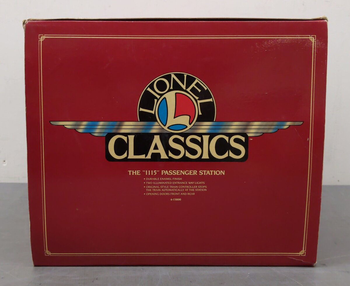 Lionel 6-13800 Standard Gauge Passenger Station #115 EX/Box