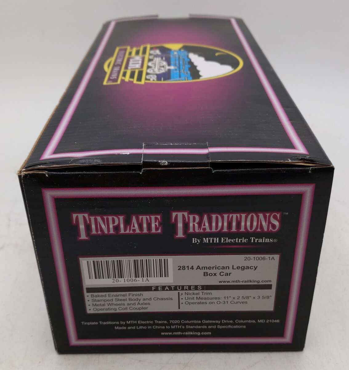 MTH 20-1006-1A O Gauge Tinplate Automobile Furniture Box Car #2814 NIB