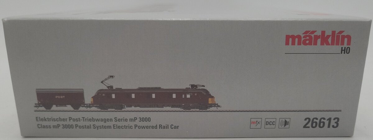 Marklin 26613 HO 3000 Postal System Electric Powered Rail Car LN/Box