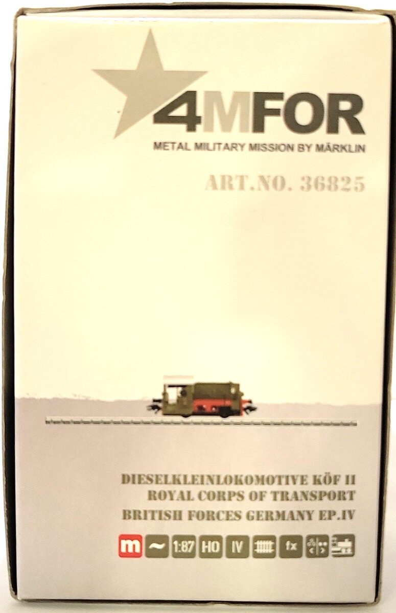 Marklin 36825 British Army RCT Digital Diesel Locomotive #55262 LN/Box