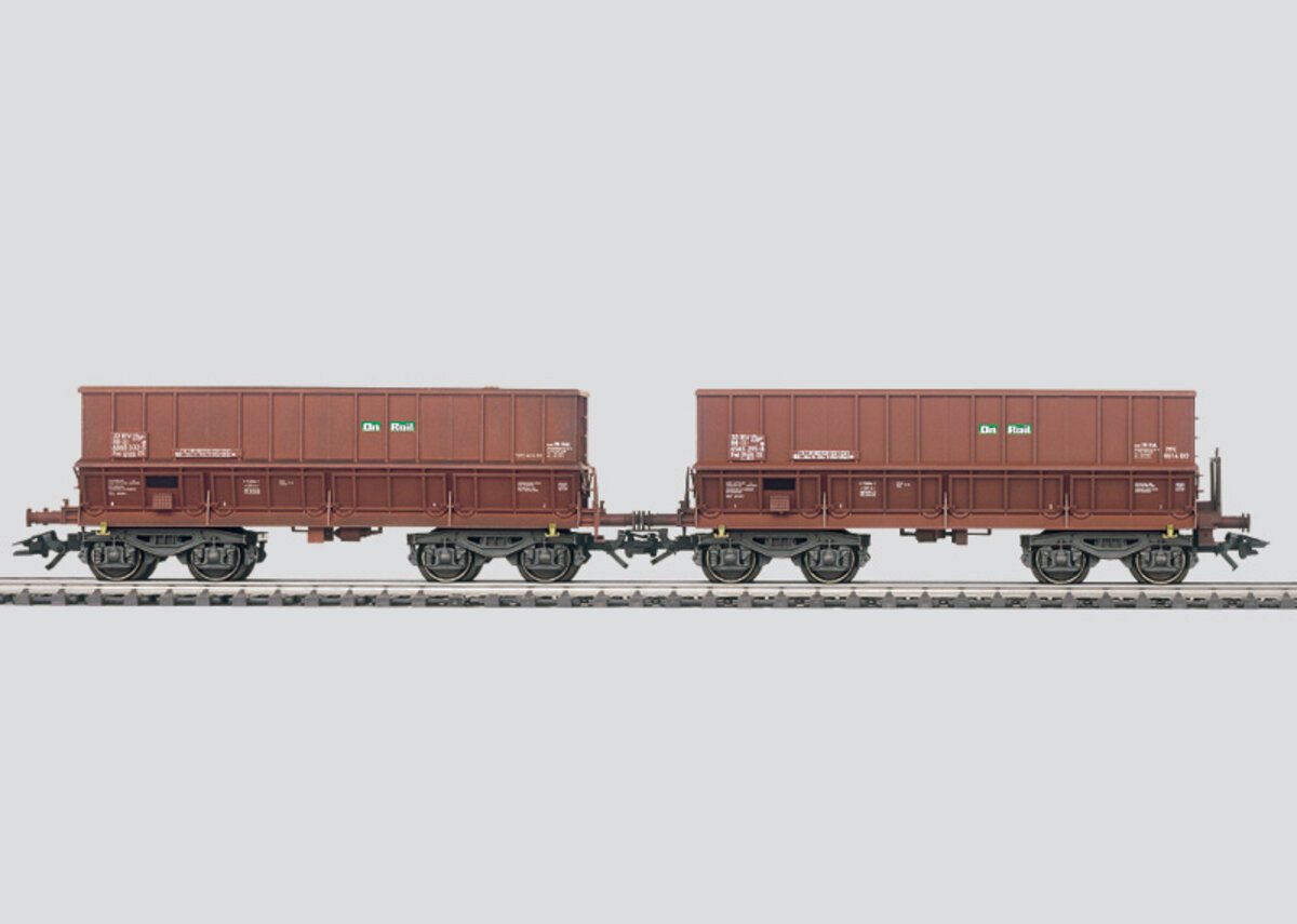 Marklin 48447 HO Scale SNCB “On Rail“ Ore Cars (Set Of 2) LN/Box