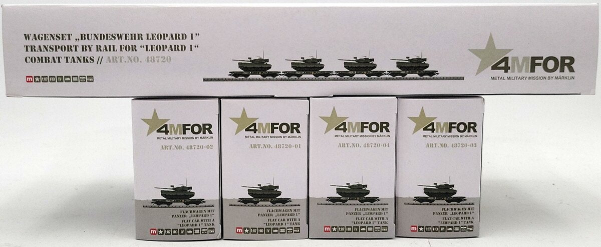 Marklin 48720 4MFOR Flat Set with 4 Tanks LN/Box