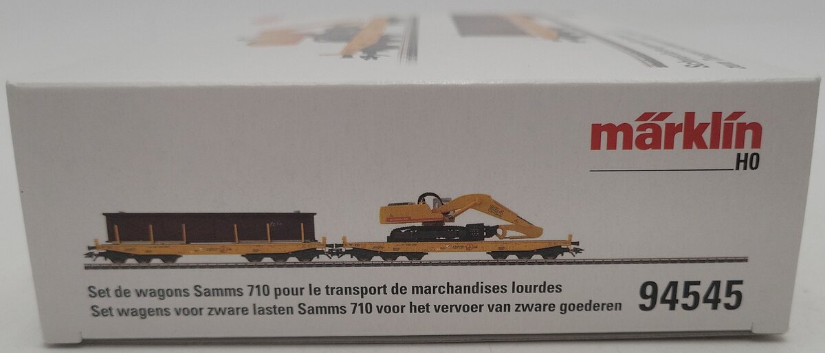 Marklin 94545 HO Scale Flatcars W/ Loads LN/Box