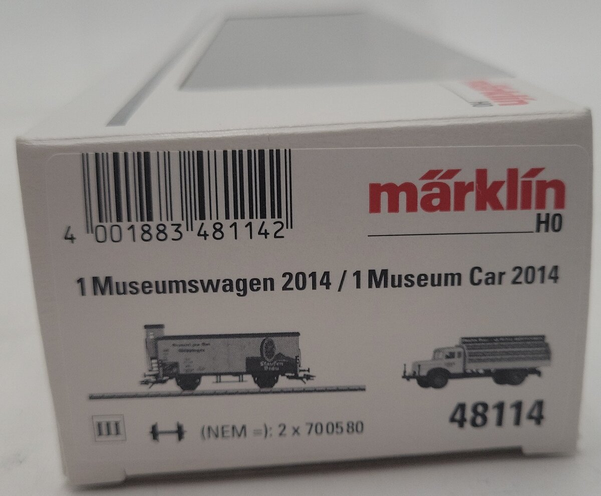 Marklin 48114 HO Deutsche Bahn Museum Car Set 2014 LN/Box