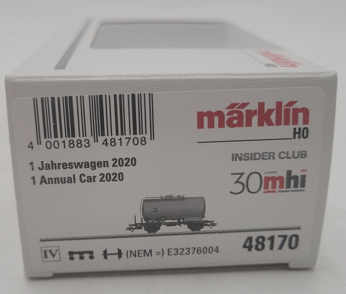 Marklin 48170 HO Eva Annual 2020 Tank Car LN/Box