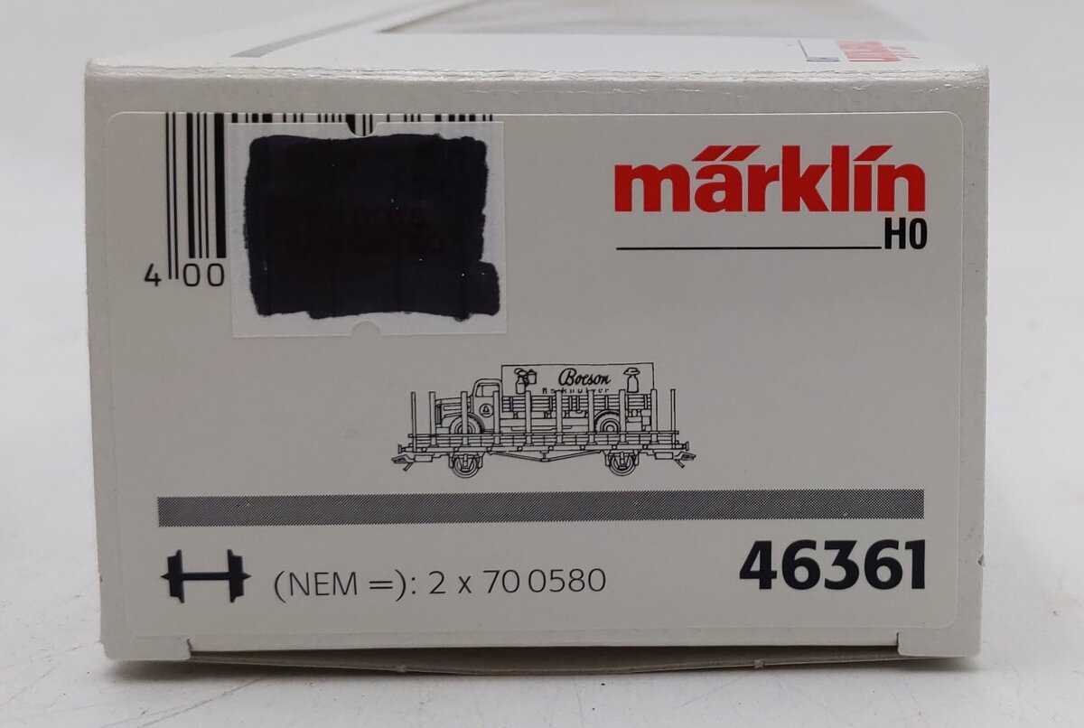 Marklin 46361 HO Scale DB Flatbed with Truck LN/Box