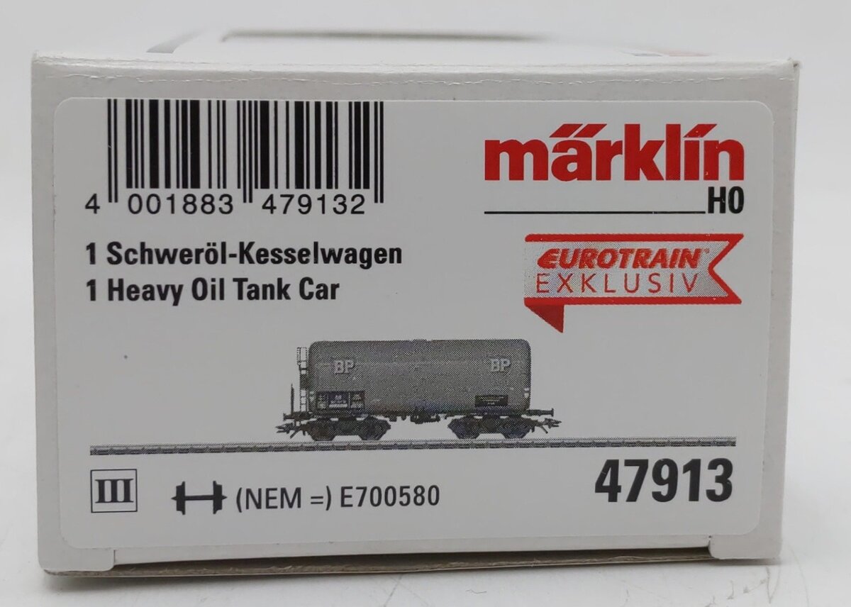 Marklin 47913 HO Scale BP Heavy Oil Tank Car EX/Box