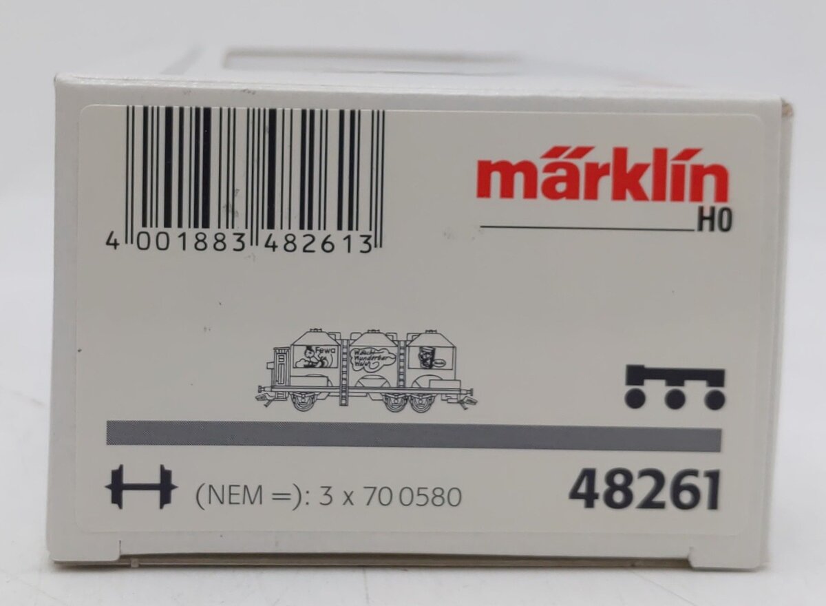 Marklin 48261 HO Scale DB Fewa Silo Container Flatcar #544028 EX/Box