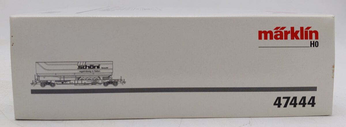 Marklin 47444 HO Scale HUPAC Depresse Flatcar w/Semi Truck Trailer EX/Box