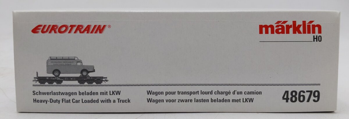 Marklin 48679 HO Scale DB Heavy Duty Flatcar w/Truck EX/Box