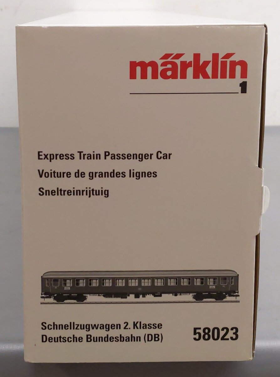 Marklin 58023 1 Gauge DB Type B4üm-61 Express Train 2nd Class Coach Car #19395 EX/Box