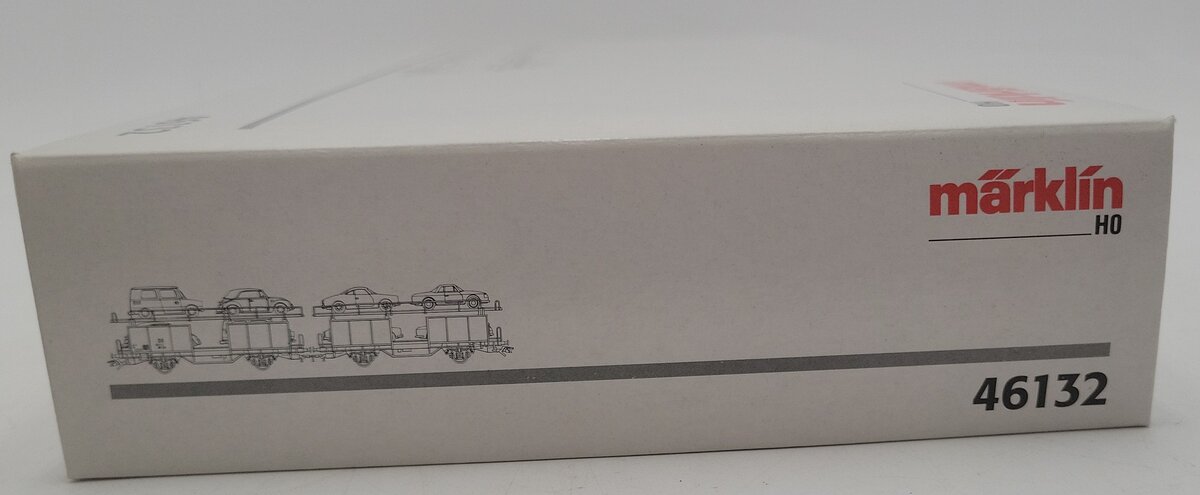 Marklin 46132 HO Transport Car w/ 8 Automobiles EX/Box