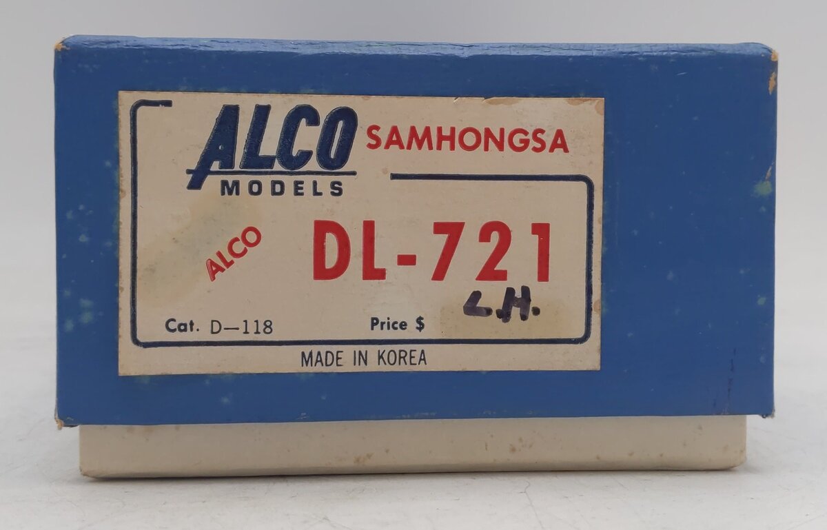 Alco D-118 HO Scale BRASS DL-721 Diesel Locomotive EX/Box