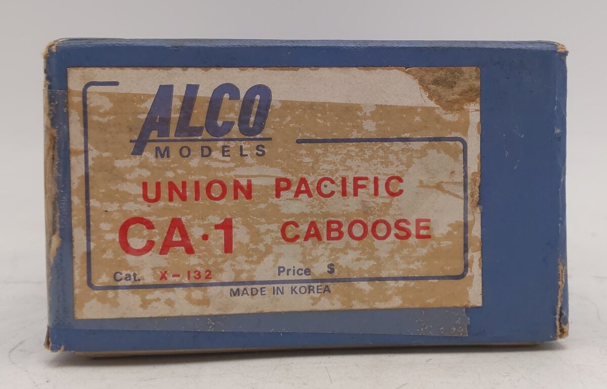 Alco Models X-132 HO Scale BRASS Union Pacific CA-1 Caboose - Unpainted VG/Box