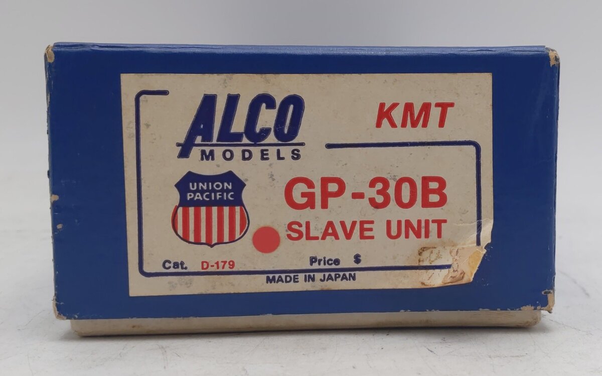 Alco Models D-179 BRASS HO Union Pacific GP-30B Diesel Slave Unit #708B- Painted EX/Box