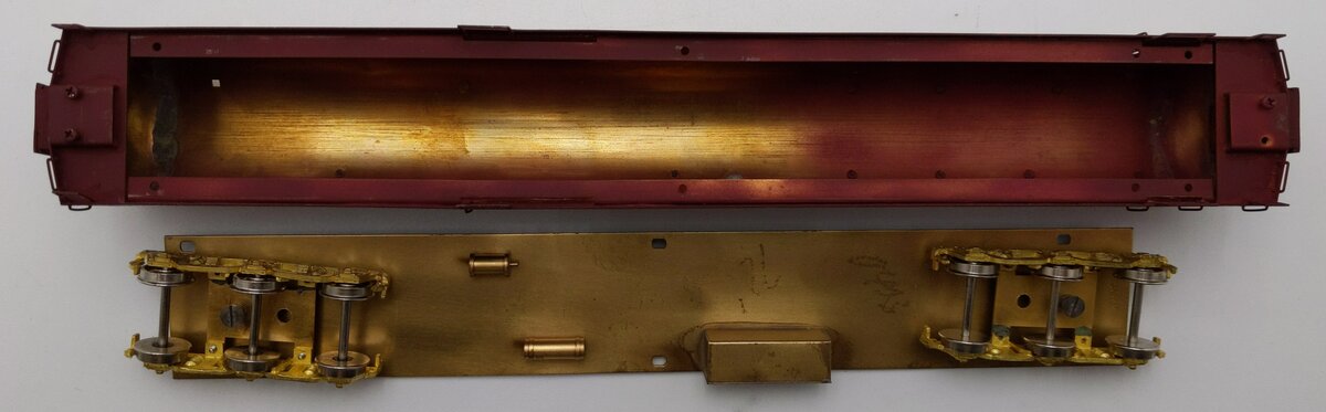 Lambert HO Scale BRASS RPO Passenger Car- Painted