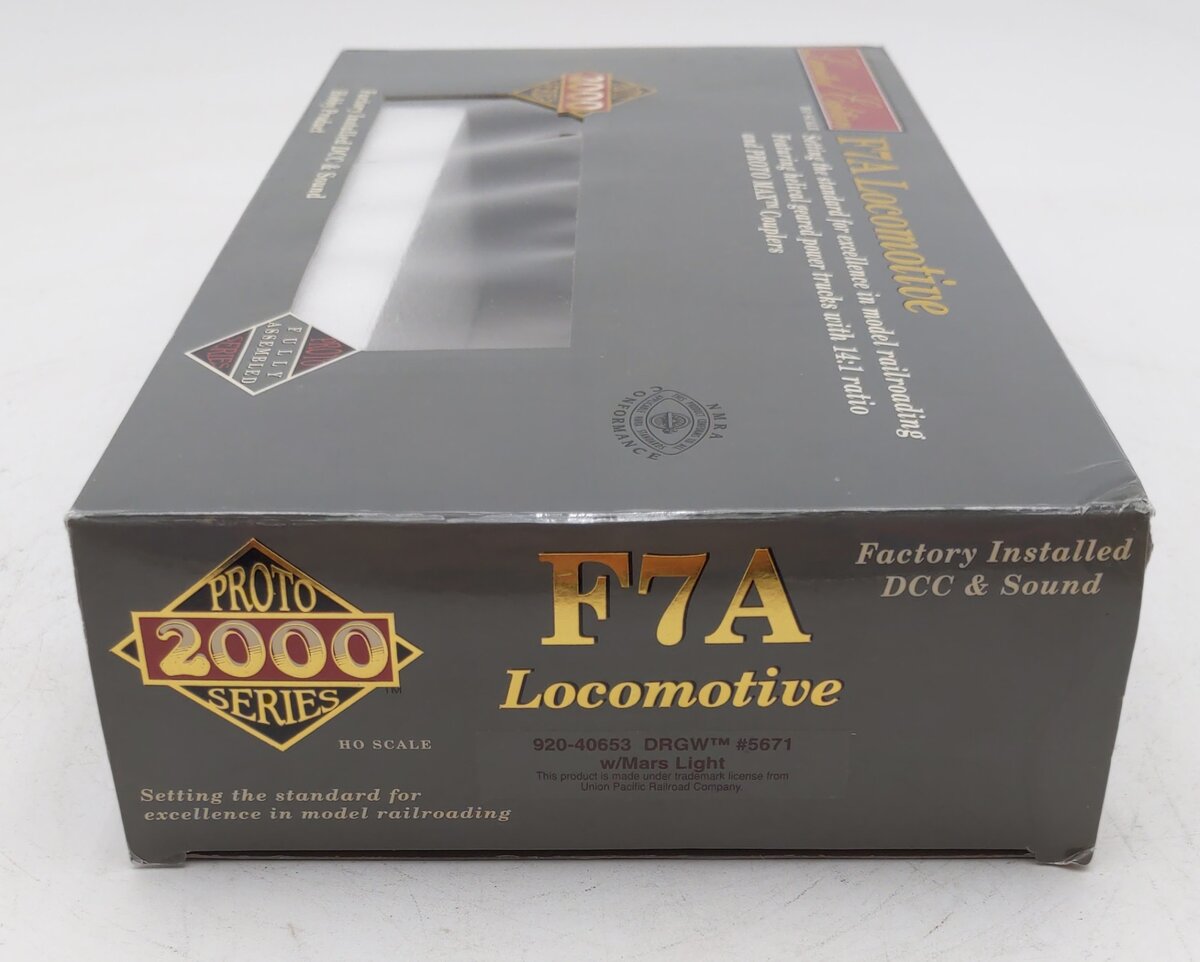 Proto 2000 920-40653 HO Scale DRGW F7A Diesel Locomotive #5671 - w/DCC LN/Box