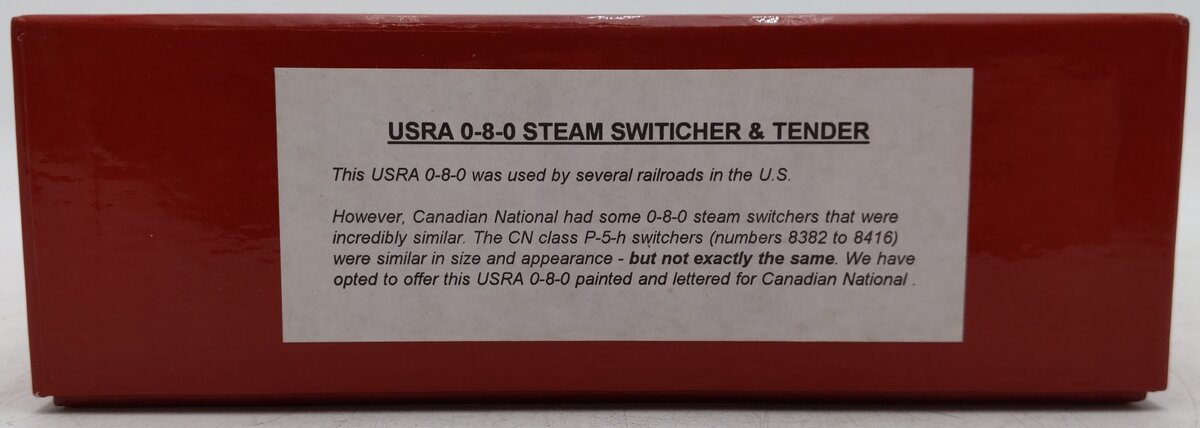 Proto 2000 232841A HO Canadian National USRA 0-8-0 Steam Locomotive #8399 EX/Box