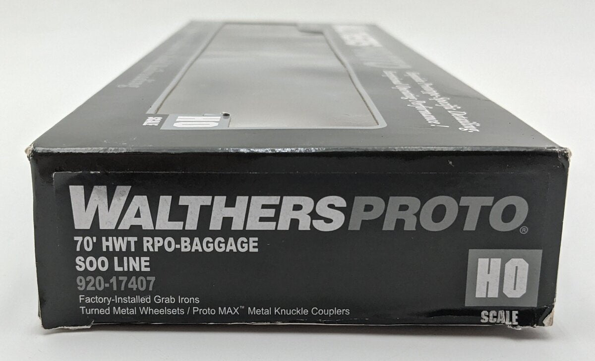 Walthers 920-17407 HO Soo Line 70' Heavyweight Railway Post Office Baggage Car EX/Box