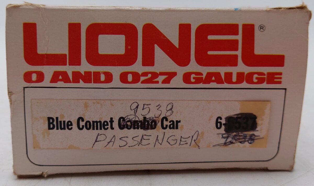 Lionel 6-9538 O Gauge Blue Comet "Faye" Pullman Passenger Car #9538 EX/Box