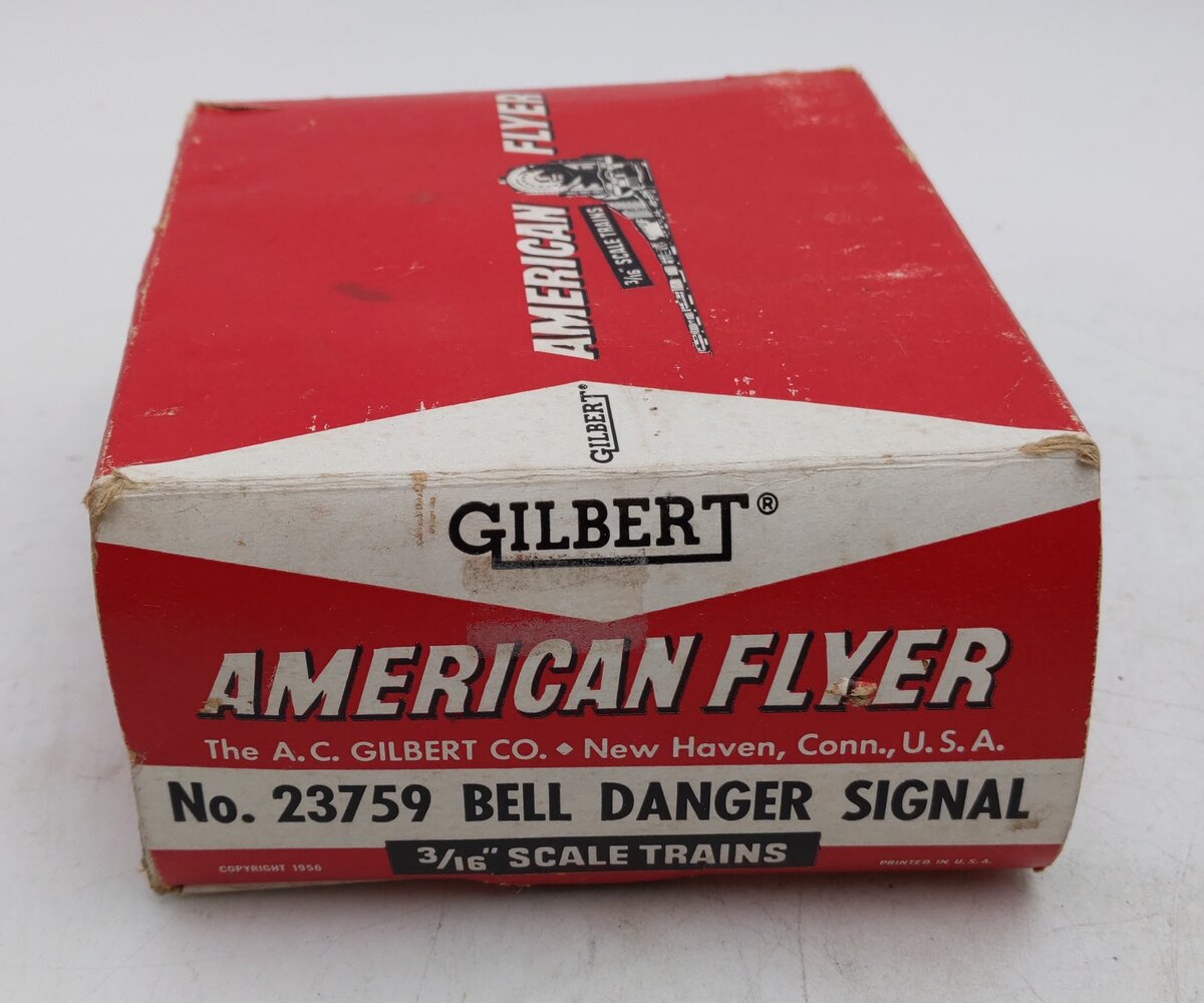 American Flyer 23759 Vintage S Bell Danger Signal VG/Box