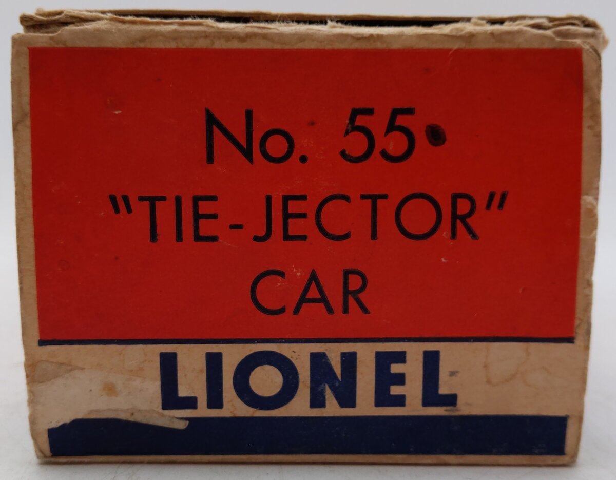 Lionel 55 Vintage O Gauge Postwar Pennsylvania Railroad Operating Tie-Jector Car VG/Box