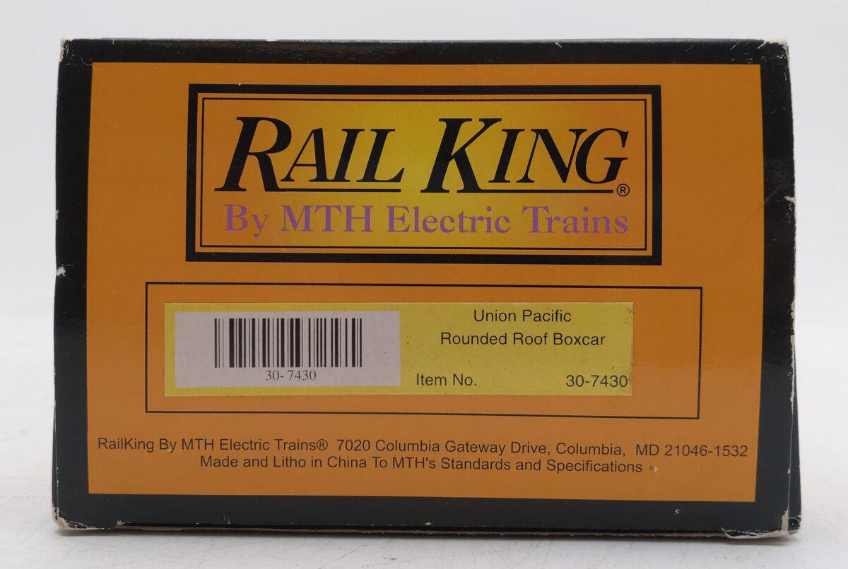 MTH 30-7430 O Gauge Union Pacific Rounded Roof Boxcar #9367 LN/Box