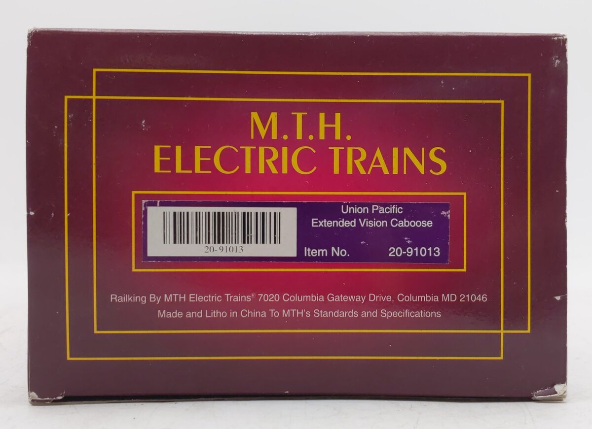 MTH 20-91013 O Gauge Union Pacific Extended Vision Caboose #25461 VG/Box