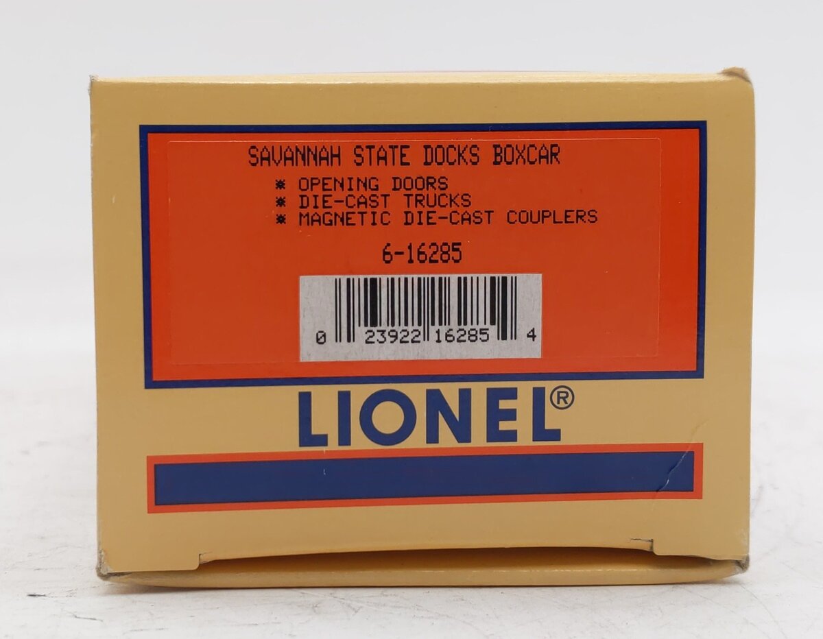 Lionel 6-16285 O Gauge Savannah State Docks Boxcar #9700 EX/Box