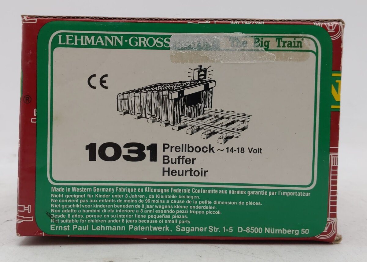LGB 1031 G Scale Lighted Bumper EX/Box