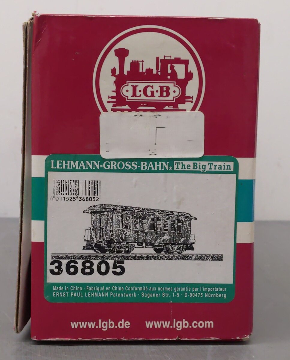 LGB 36805 G Scale WP&Y Lake Frasier Passenger Coach #226 EX/Box