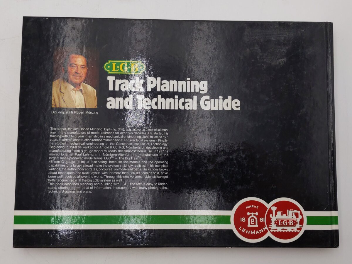 LGB Track Planning and Technical Guide Hardcover Book By Robert Munzing VG