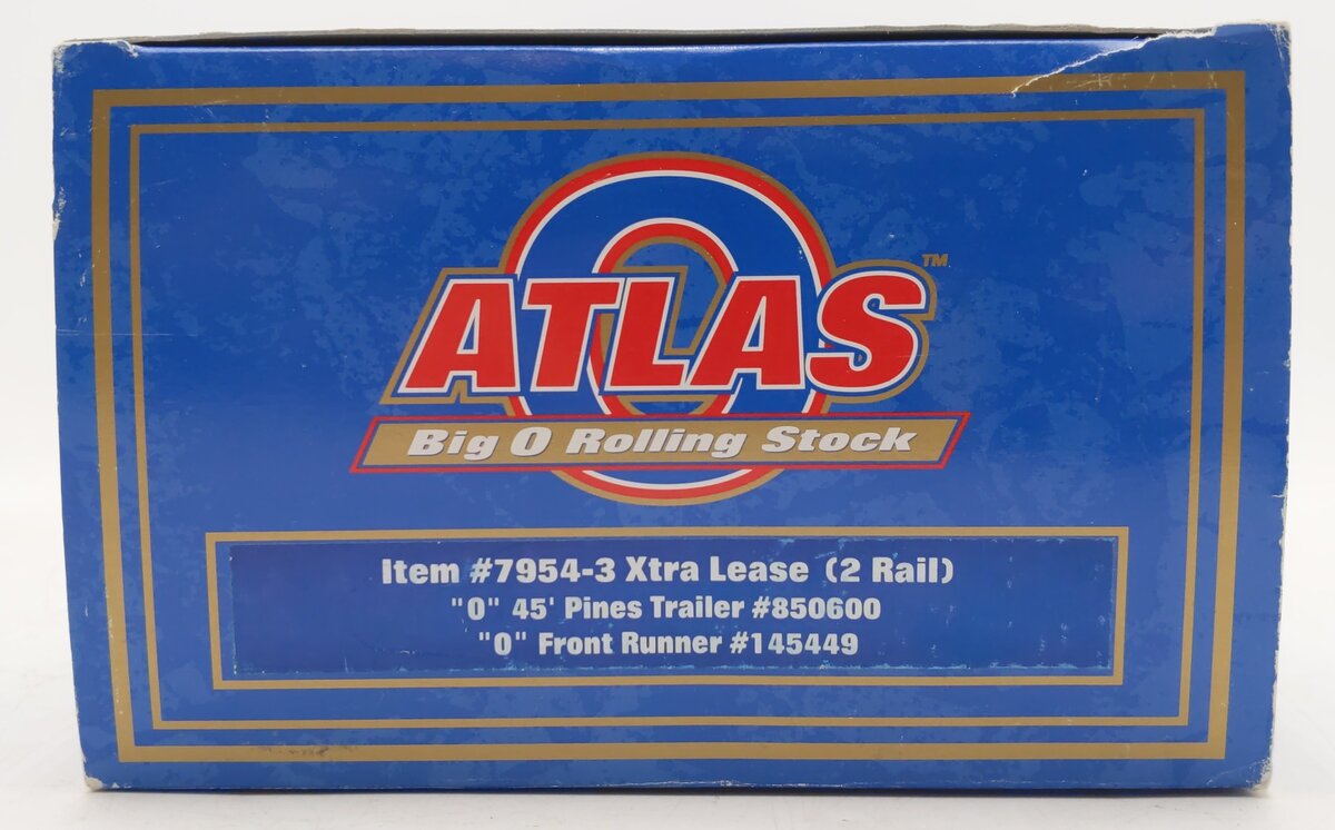 Atlas 7954-3 O Scale TTUX Xtra Lease Flatcar #125449 -2 Rail EX/Box