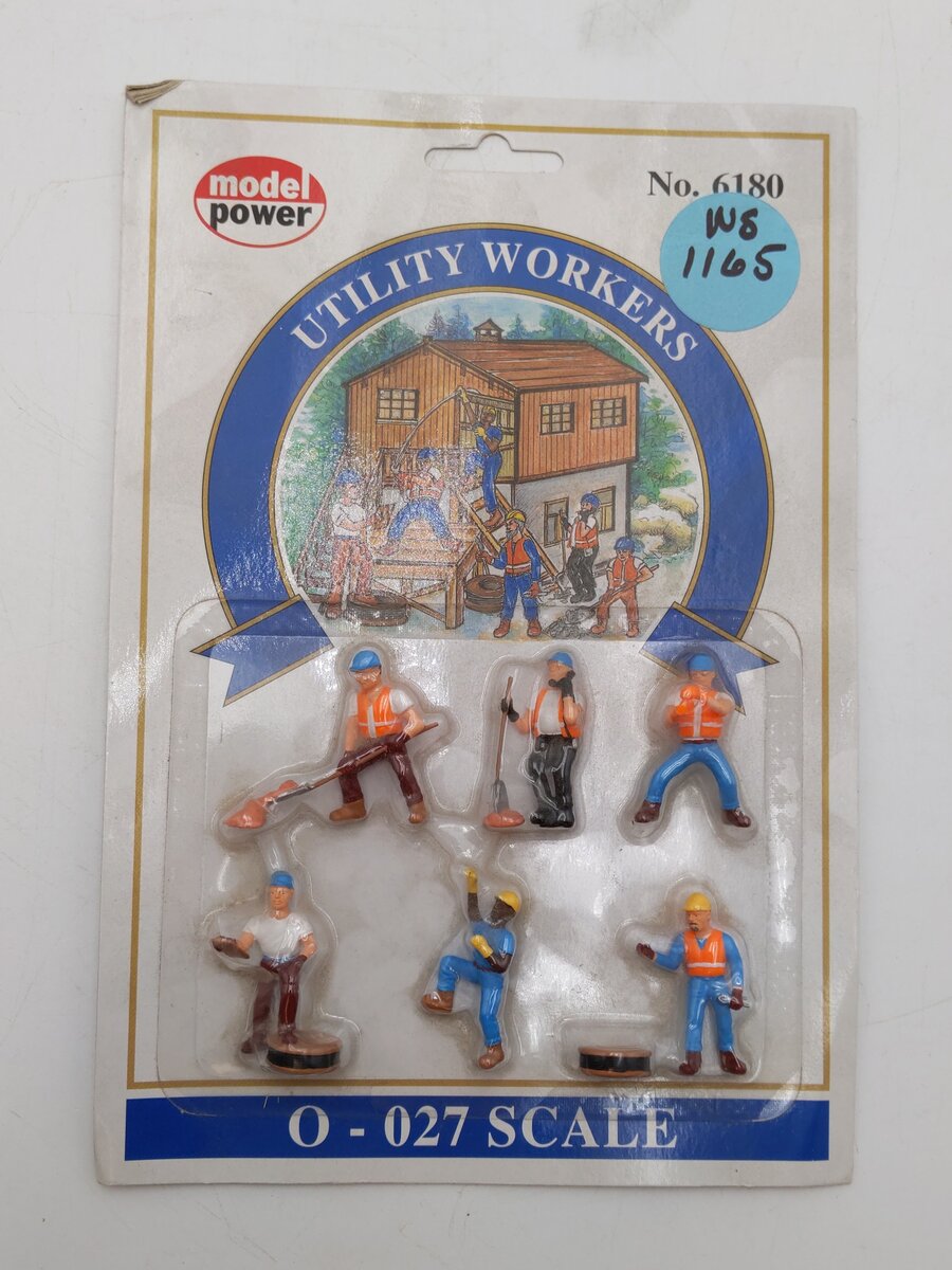 Model Power 6180 O Scale Utility Workers Figure (Set of 6) MT